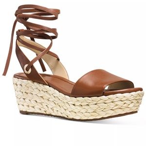Michael Kors Margie Platform Leather Sandal 8.5M